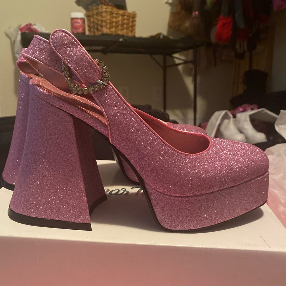 Sugar Thrillz platform heeled Mary Janes